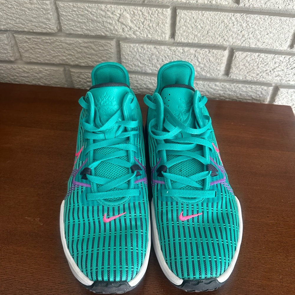 LeBron Witness Emerald Berry Teal and Pink Men's Sneakers